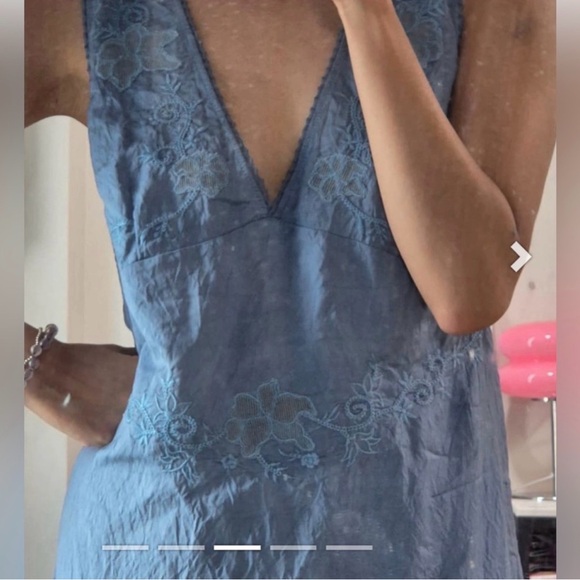 Zara Light Blue Maxi Dress - Picture 6 of 9